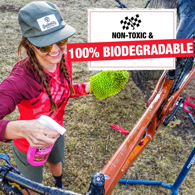 Finish Line Super Bike Wash â€“ Professional Biodegradable Bicycle Cleaner with Advanced Cleaning Agents and Rust Inhibitors â€“ Safe on All Components â€“ 1 Liter Spray Bottle - Image 2